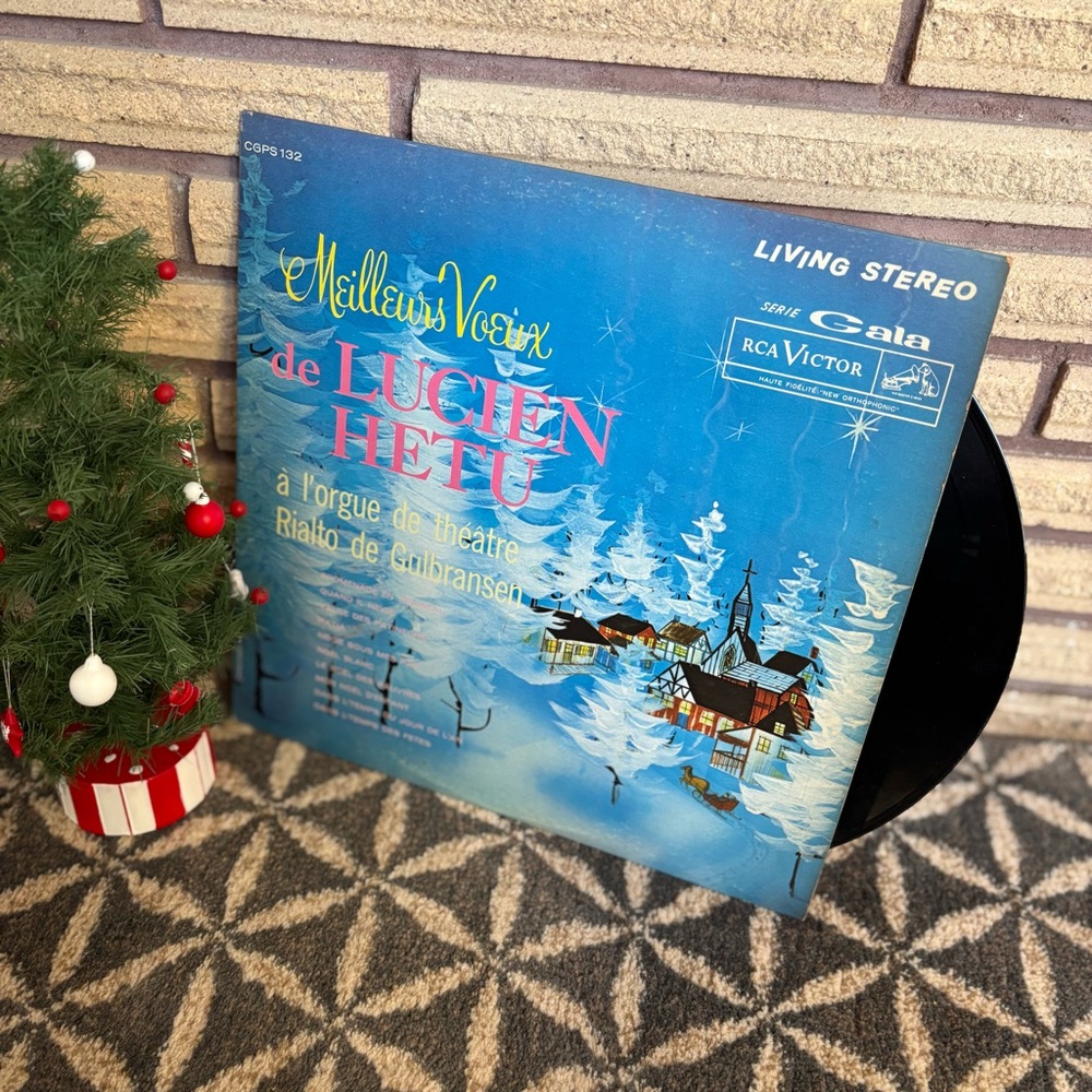 60's "Meilleurs Voeux" Record - Lucien Hetu Christmas Album - Christmas Organ